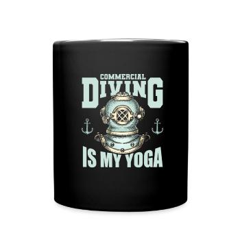 Scuba Diving Divers Diving - Full Colour Mug - black - Front