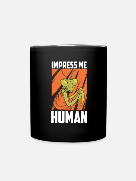 Gottesanbeterin - Tasse einfarbig - Schwarz