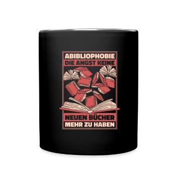 Bookworm Bookworm Book Reading - Full Colour Mug - black - Front