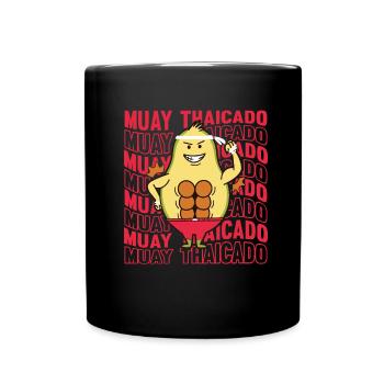 Muay Thai Boxing Thaiboxen Boxer - Full Colour Mug - black - Front