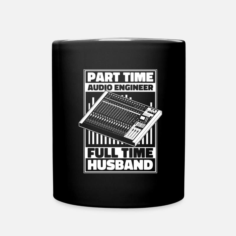 Tontechniker Sound Audio Engineer - Tasse einfarbig - Schwarz