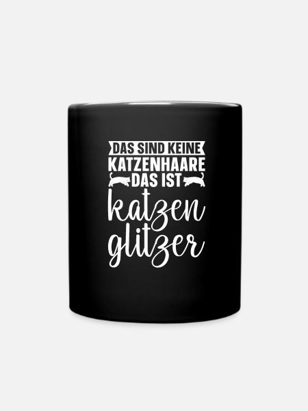 Katze Mietzekatze Hauskatze - Tasse einfarbig - Schwarz