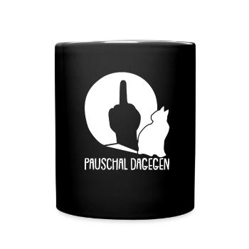 Cat Rental Cat Domestic Cat - Full Colour Mug - black - Front