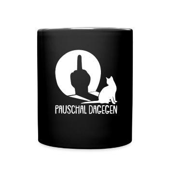Cat Rental Cat Domestic Cat - Full Colour Mug - black - Front