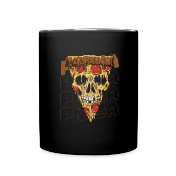 Pizza - Mug uni - noir - Devant