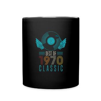 Best of 1970 Classic 52nd Birthday Record - Mug uni - noir - Devant