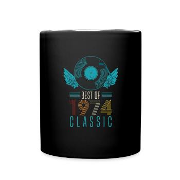 Best of 1974 Classic 48th Birthday Record - Mug uni - noir - Devant