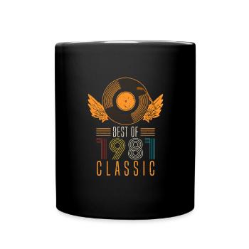 Best of 1981 Classic 41st Birthday Record - Full Colour Mug - black - Front