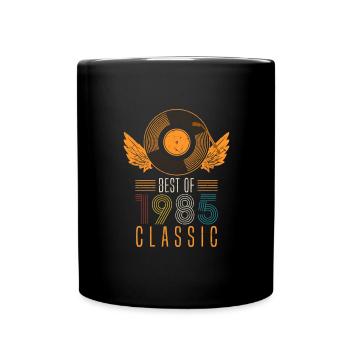 Best of 1985 Classic 37th Birthday Record - Mug uni - noir - Devant