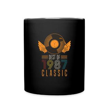 Best of 1987 Classic 35th Birthday Record - Mug uni - noir - Devant