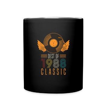 Best of 1988 Classic 34th Birthday Record - Mug uni - noir - Devant