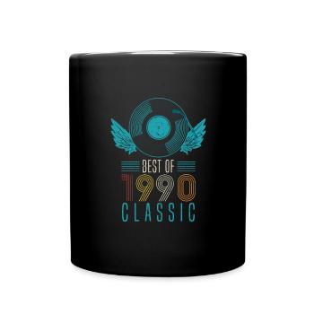 Best of 1990 Classic 32nd Birthday Record - Full Colour Mug - black - Front