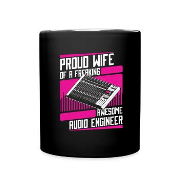 Ingénieur du son Tontechniker - Mug uni - noir - Devant