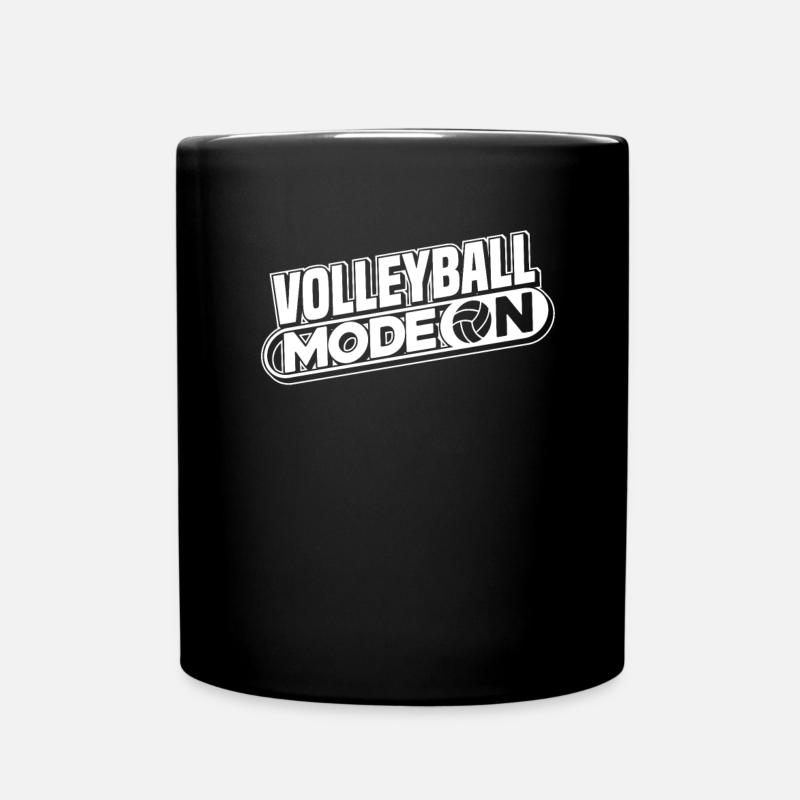 Volleyball Beachvolleyball - Tasse einfarbig - Schwarz