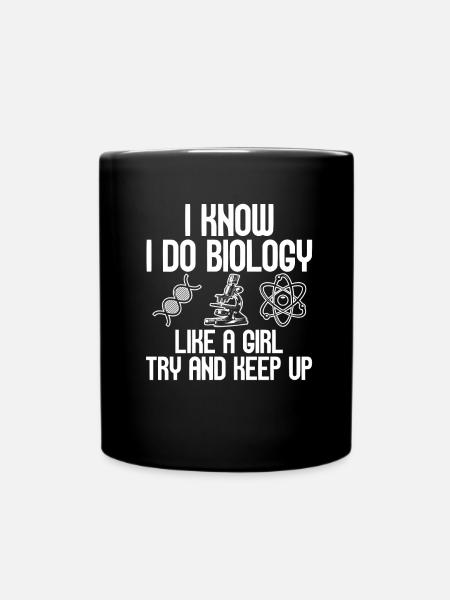 Biologie Biologe Wissenschaftler - Tasse einfarbig - Schwarz