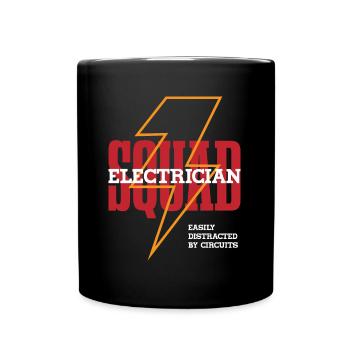 Tension du circuit d'électricien Ironic Craftsman - Mug uni - noir - Devant