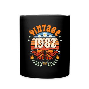 Rétro et Vintage 1982 Femme 40 Ans Anniversaire - Mug uni - noir - Devant