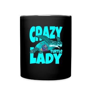 Turtle Mama Biologiste marin Tortues - Mug uni - noir - Devant