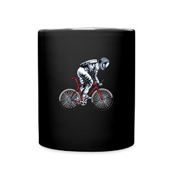 Vélo de route Vélo de route Cyclisme Cycliste - Mug uni - noir - Devant