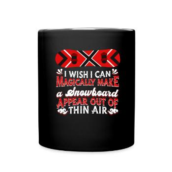 Snowboard Snowboarder Snowboarding - Full Colour Mug - black - Front