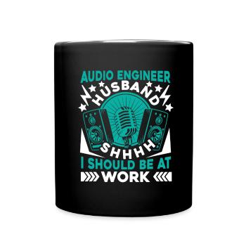 Tontechniker Sound Audio Engineer - Tasse einfarbig - Schwarz - Vorne