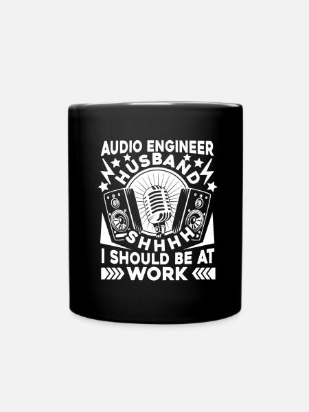 Tontechniker Sound Audio Engineer - Tasse einfarbig - Schwarz