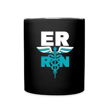 Infirmier - Mug uni - noir - Devant