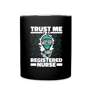 Infirmier - Mug uni - noir - Devant