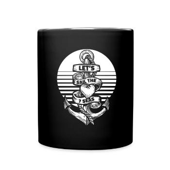 Voilier Voilier Sailor - Mug uni - noir - Devant