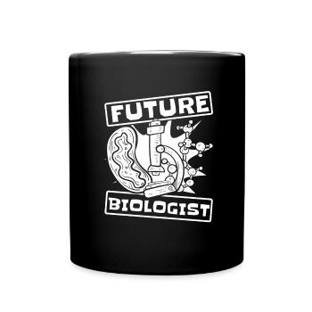 Biologie Biologe Wissenschaftler - Tasse einfarbig - Schwarz - Vorne