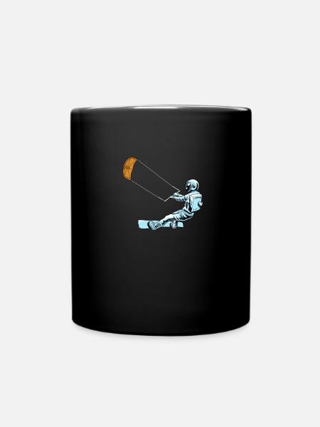 Kitesurf Kiteboard Kite Kite Kiten - Mug uni - noir