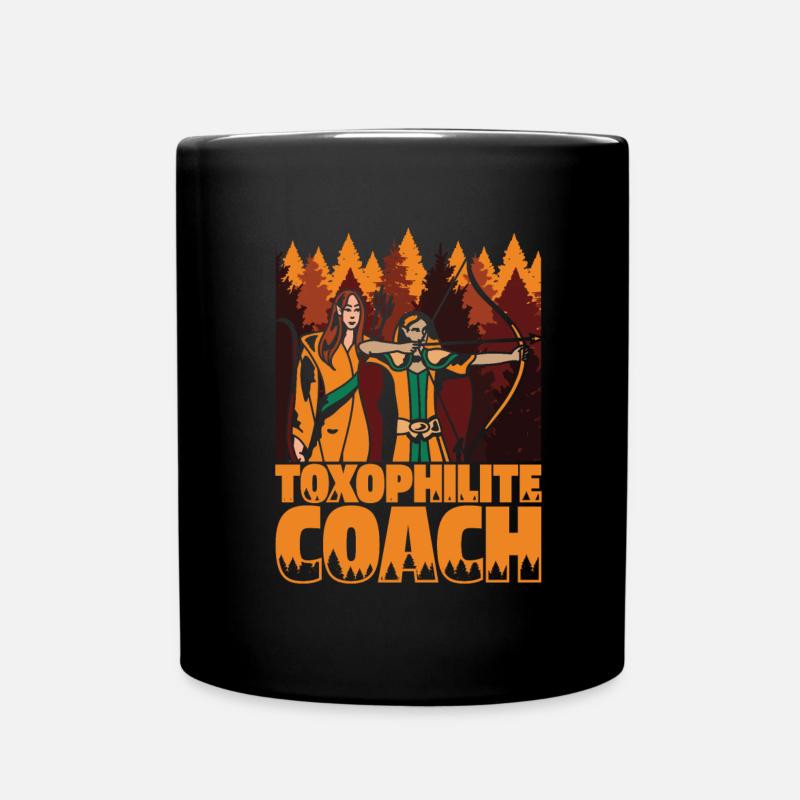 Tir à l’arc Flèche Tir à l’arc Tir à l’arc - Mug uni - noir