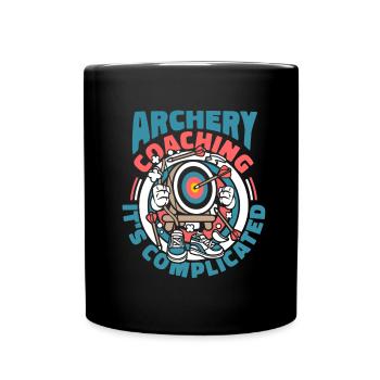 Tir à l’arc Flèche Tir à l’arc Tir à l’arc - Mug uni - noir - Devant