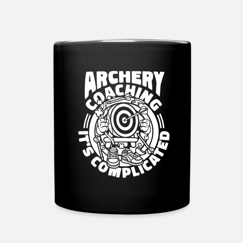 Tir à l’arc Flèche Tir à l’arc Tir à l’arc - Mug uni - noir