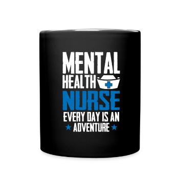 Infirmier - Mug uni - noir - Devant