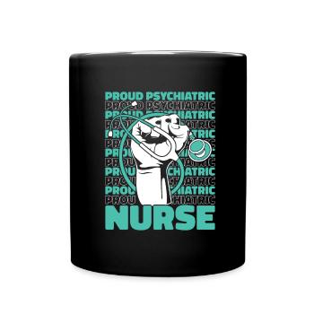 Infirmier - Mug uni - noir - Devant