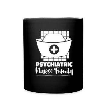 Infirmier - Mug uni - noir - Devant