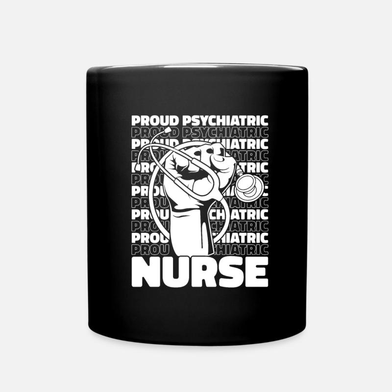 Krankenschwester - Tasse einfarbig - Schwarz