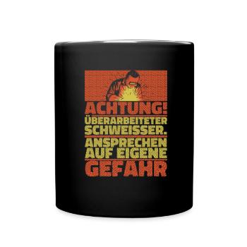 Schmied Schlosser Metallbauer Eisen - Tasse einfarbig - Schwarz - Vorne