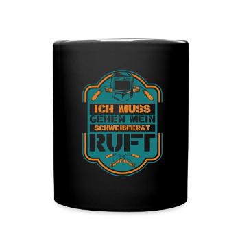 Schmied Schlosser Metallbauer Eisen - Tasse einfarbig - Schwarz - Vorne