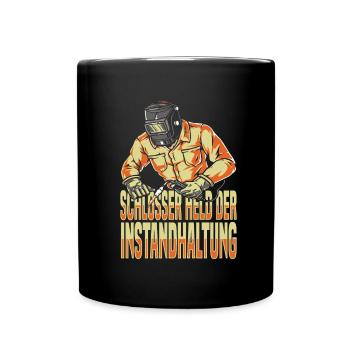 Schmied Schlosser Metallbauer Eisen - Tasse einfarbig - Schwarz - Vorne