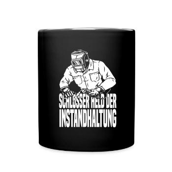 Schmied Schlosser Metallbauer Eisen - Tasse einfarbig - Schwarz - Vorne