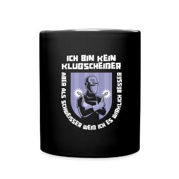 Schmied Schlosser Metallbauer Eisen - Tasse einfarbig - Schwarz - Vorne