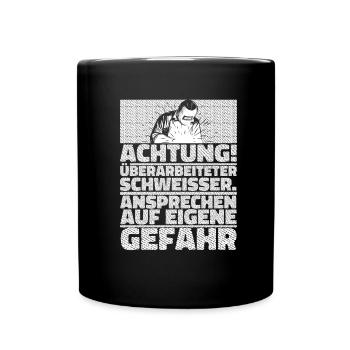 Schmied Schlosser Metallbauer Eisen - Tasse einfarbig - Schwarz - Vorne
