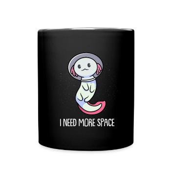 Axolotl Salamander - Tasse einfarbig - Schwarz - Vorne