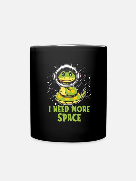 Boa Constrictor Schlange - Tasse einfarbig - Schwarz