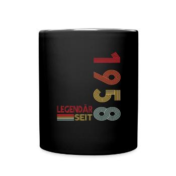 Geburtstag Geboren 1958 Mann Legendär seit 1958 - Tasse einfarbig - Schwarz - Vorne