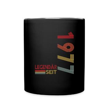 Geburtstag Geboren 1977 Mann Legendär seit 1977 - Tasse einfarbig - Schwarz - Vorne