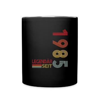 Geburtstag Geboren 1985 Mann Legendär seit 1985 - Tasse einfarbig - Schwarz - Vorne