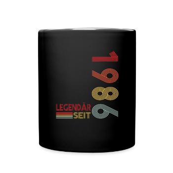 Geburtstag Geboren 1986 Mann Legendär seit 1986 - Tasse einfarbig - Schwarz - Vorne
